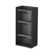 Yamazaki Home Jewelry Organizer, Black, ABS Plastic, Supports 1.98 pounds, Adjustable Tiers, No Assembly