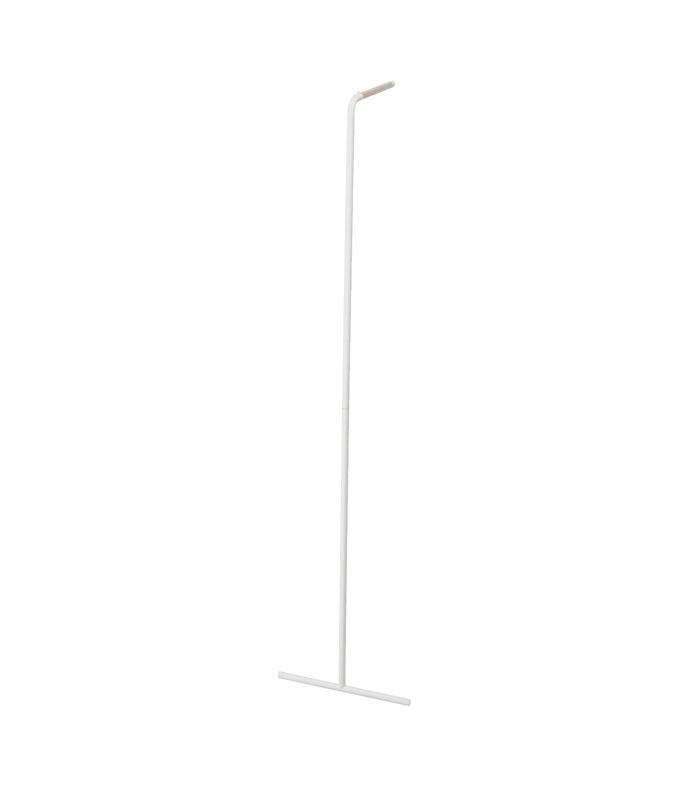 Yamazaki Home Leaning Coat Rack, White, Steel, Supports 11 pounds