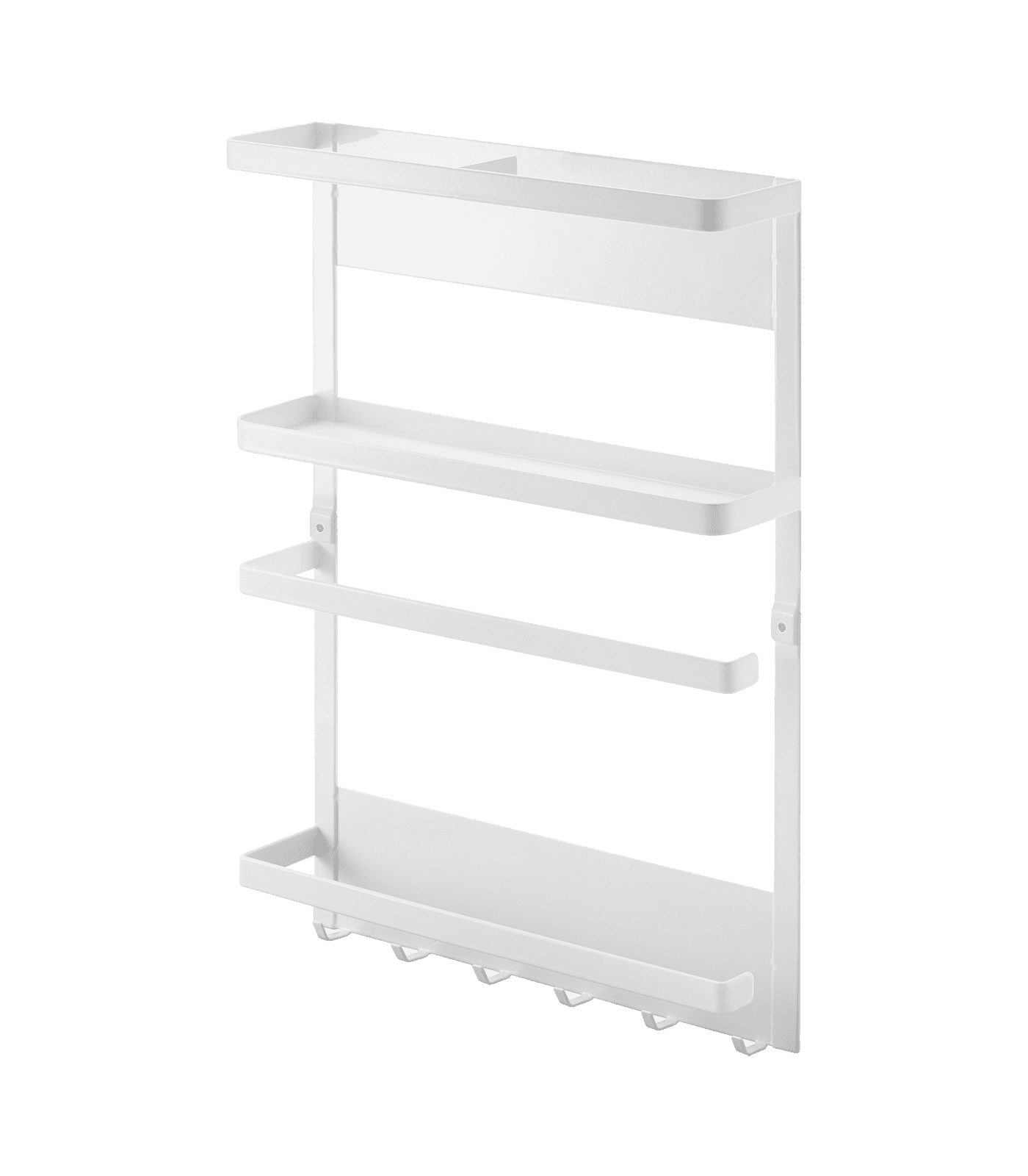 FridgeMate Magnetic White Steel Kitchen Organizer Rack