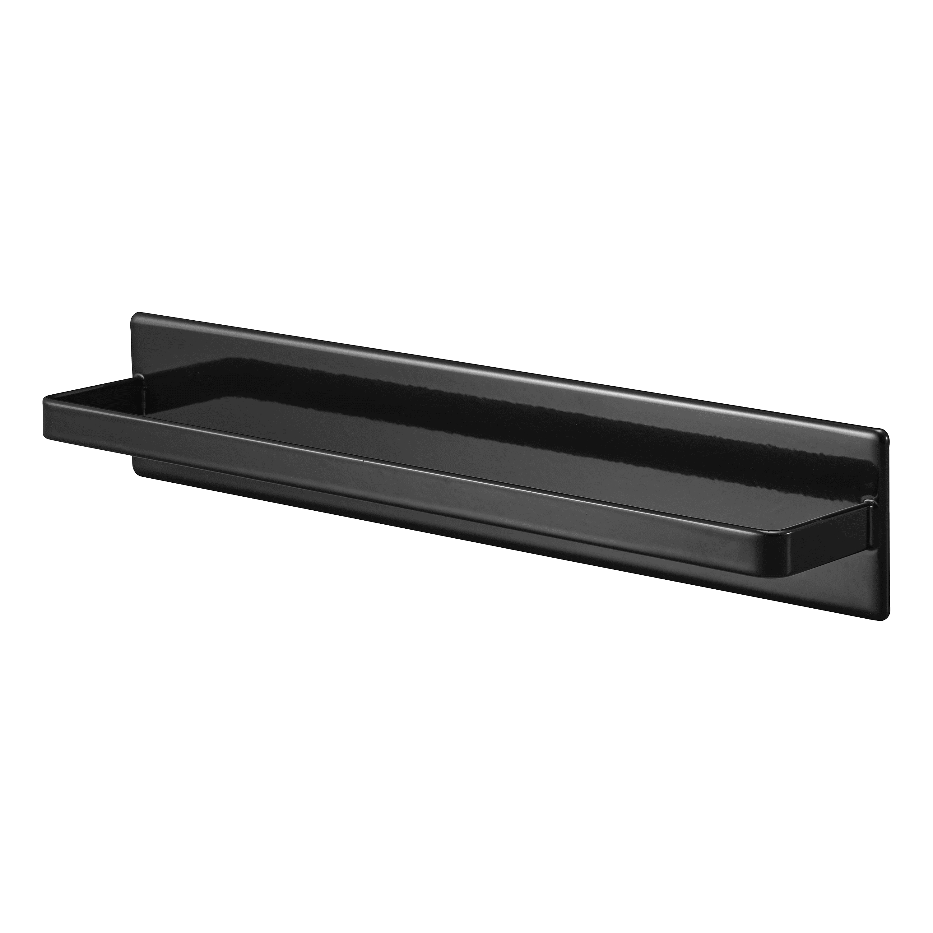 Black Steel Wall Mounted Magnetic Kitchen Towel Rack