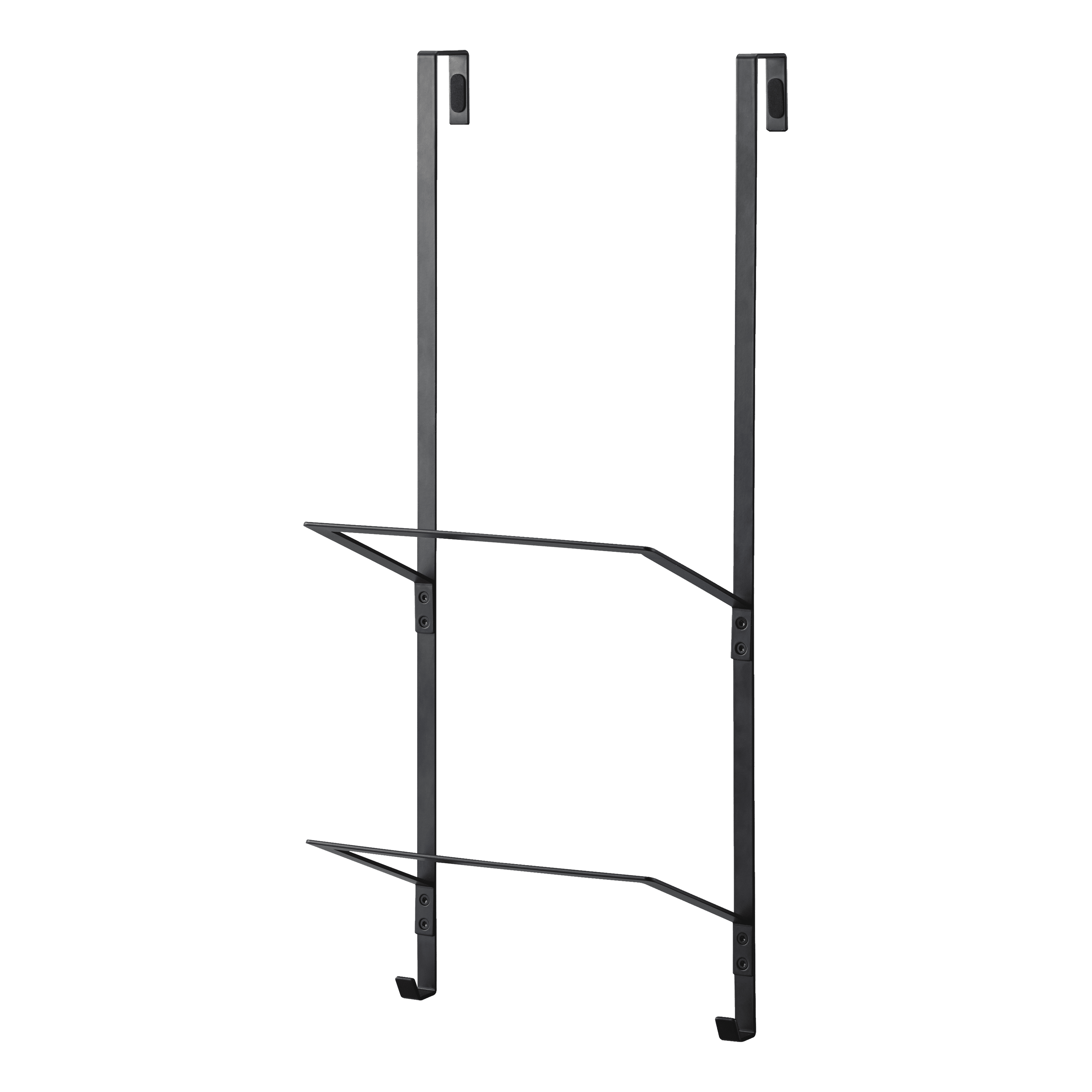 Black Steel Over-the-Door Fitness Equipment Hanger