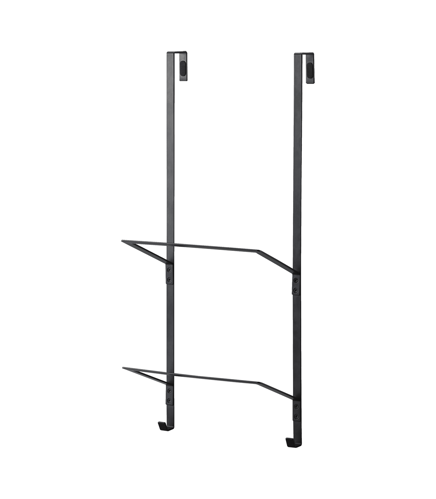 Black Steel Over-the-Door Fitness Equipment Hanger
