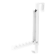 thumbnail image 1 of Yamazaki Home Over-the-Door Hook, White, Steel, 2-Hook, Supports 15.4 pounds, Over-the-Door, 1 of 7