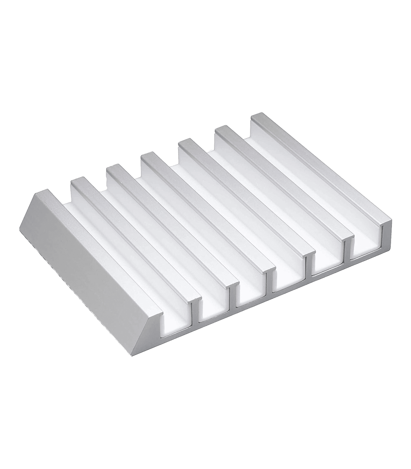 White Aluminum Multi-Device Tablet and Phone Stand