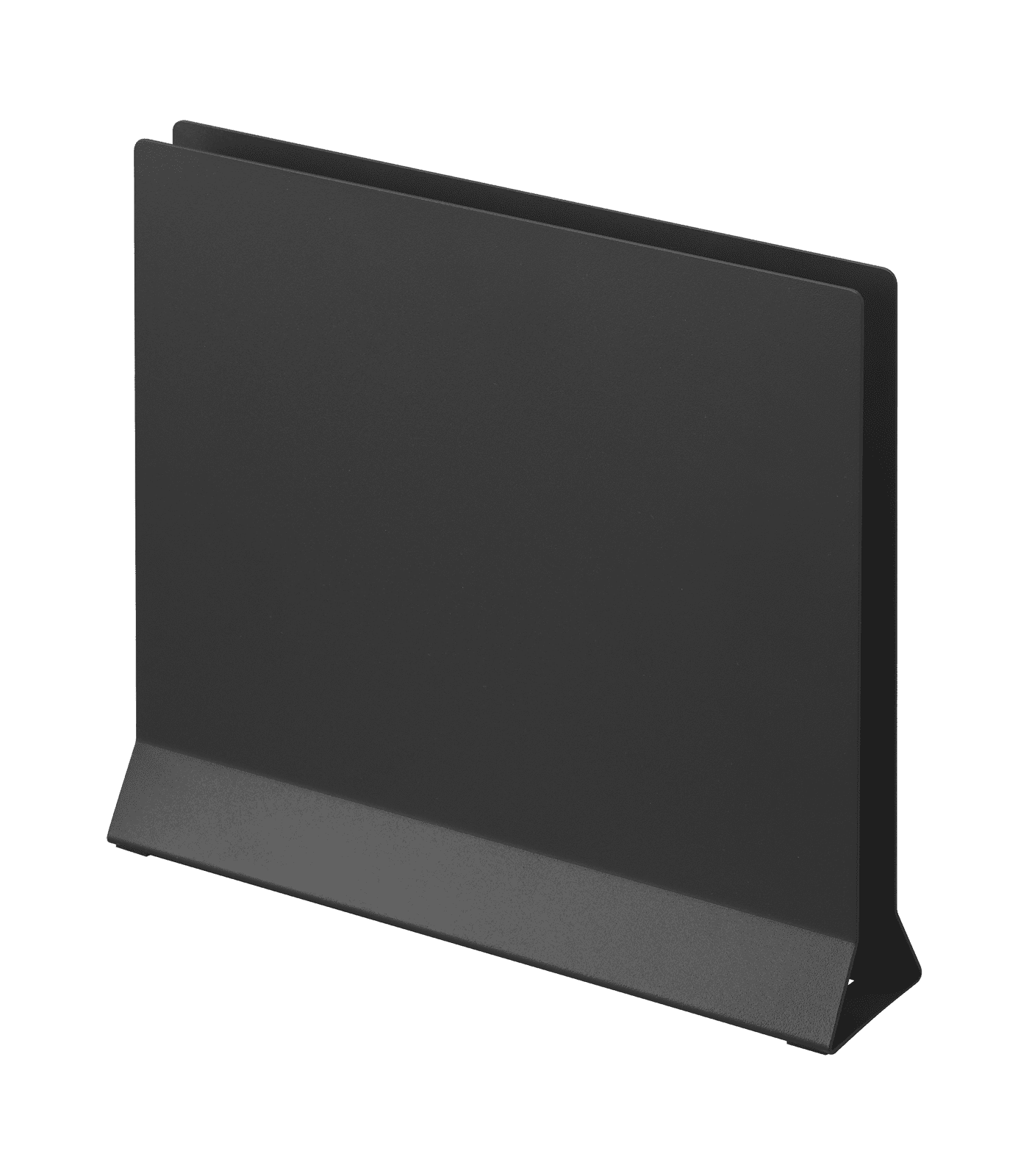 Slim Black Steel Placemat and Tray Stand for Kids