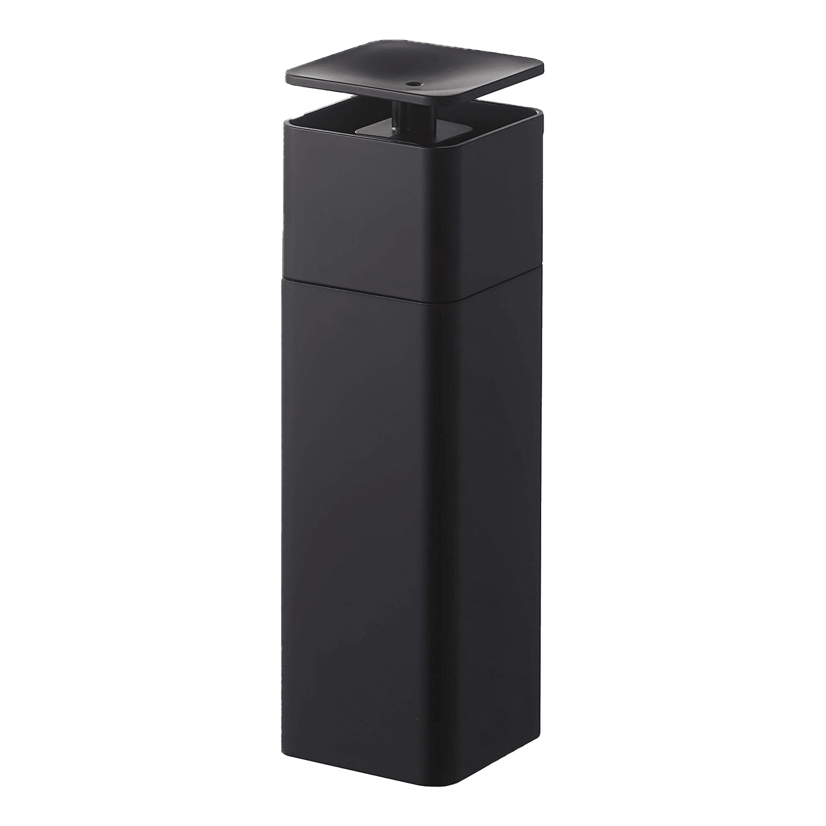 Black Plastic One-Handed Soap Dispenser, 8.5 oz