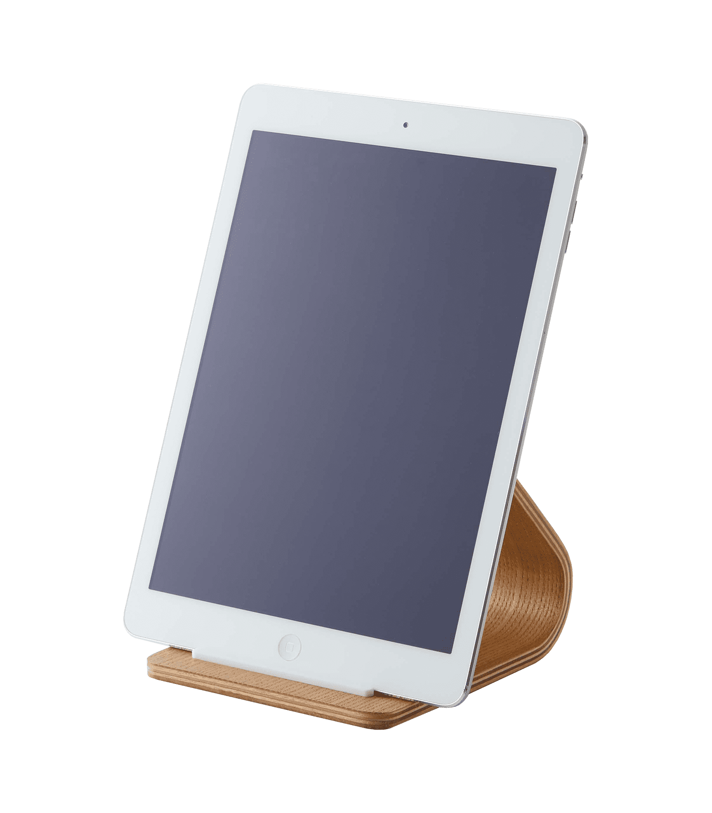 Natural Plywood Tablet Stand with Silicone Stopper