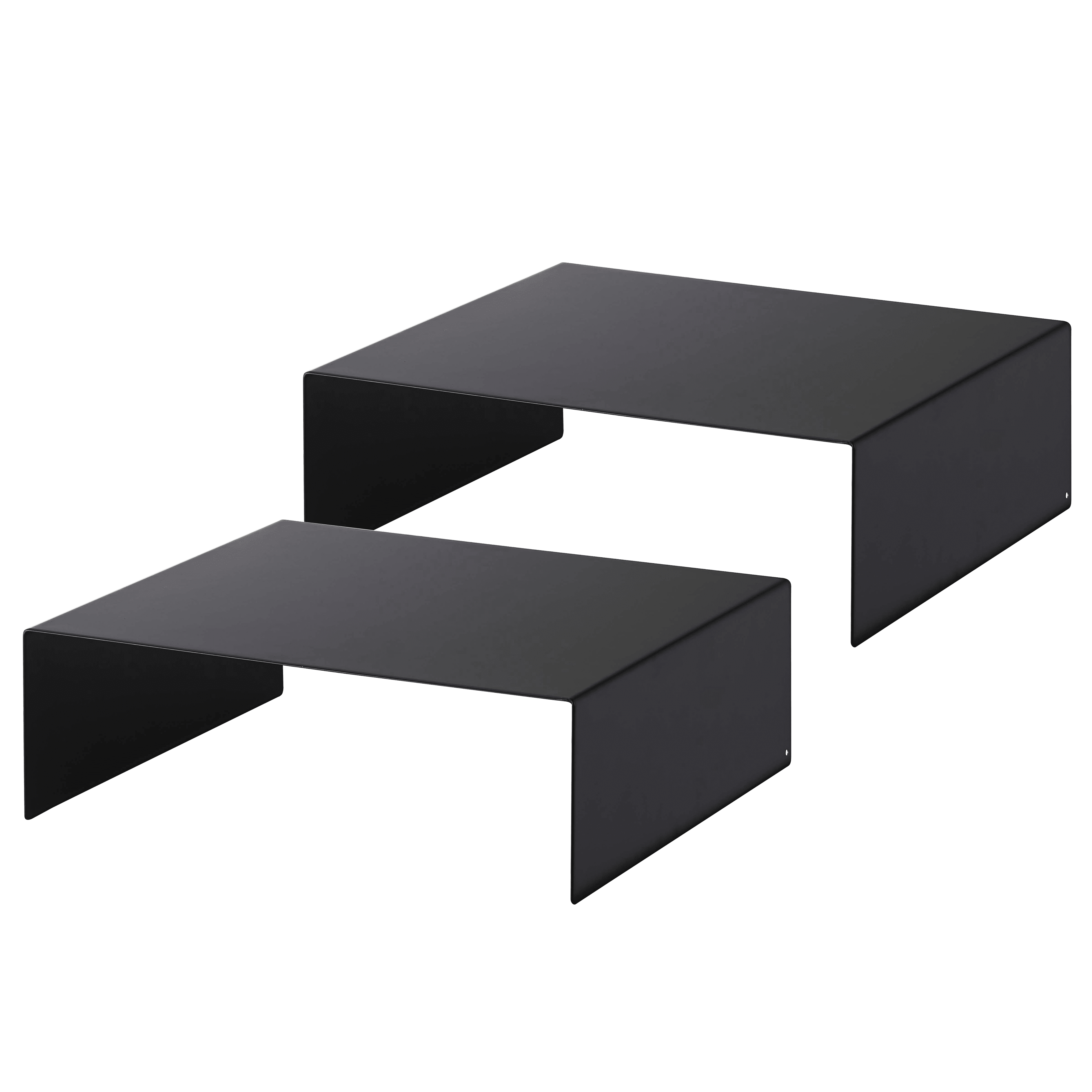 Black Steel Stackable Kitchen Helper Shelf Set