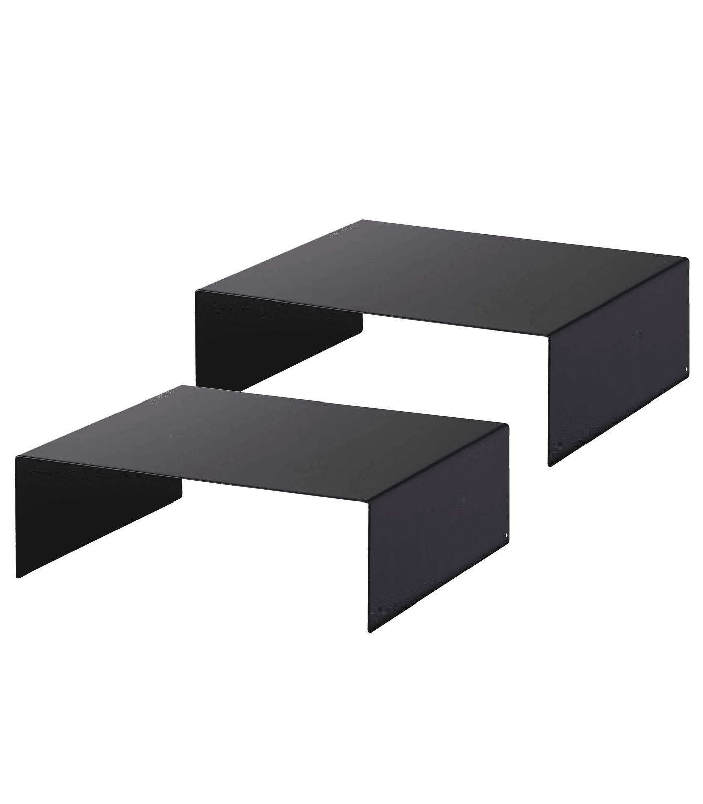 Black Steel Stackable Kitchen Helper Shelf Set