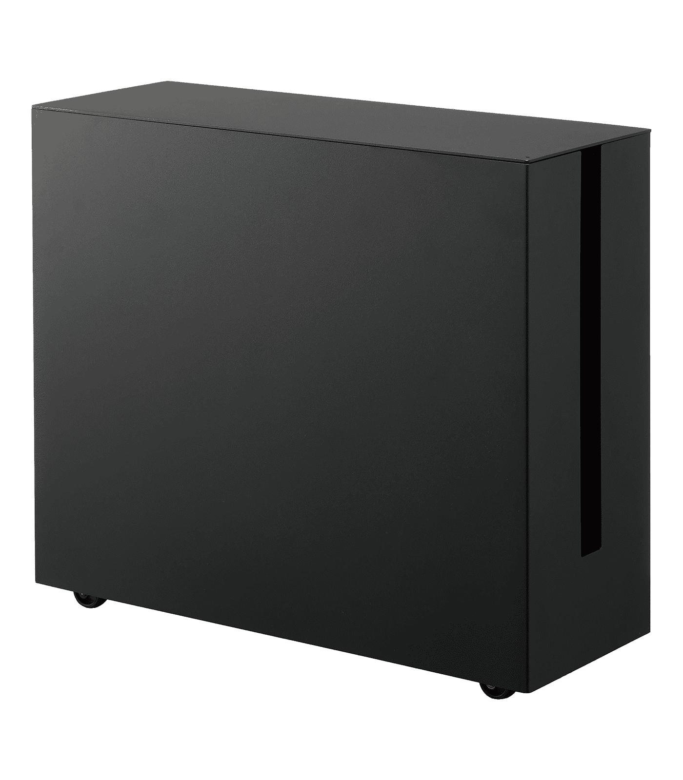 Black Steel Rolling Cable Management Box with Wheels
