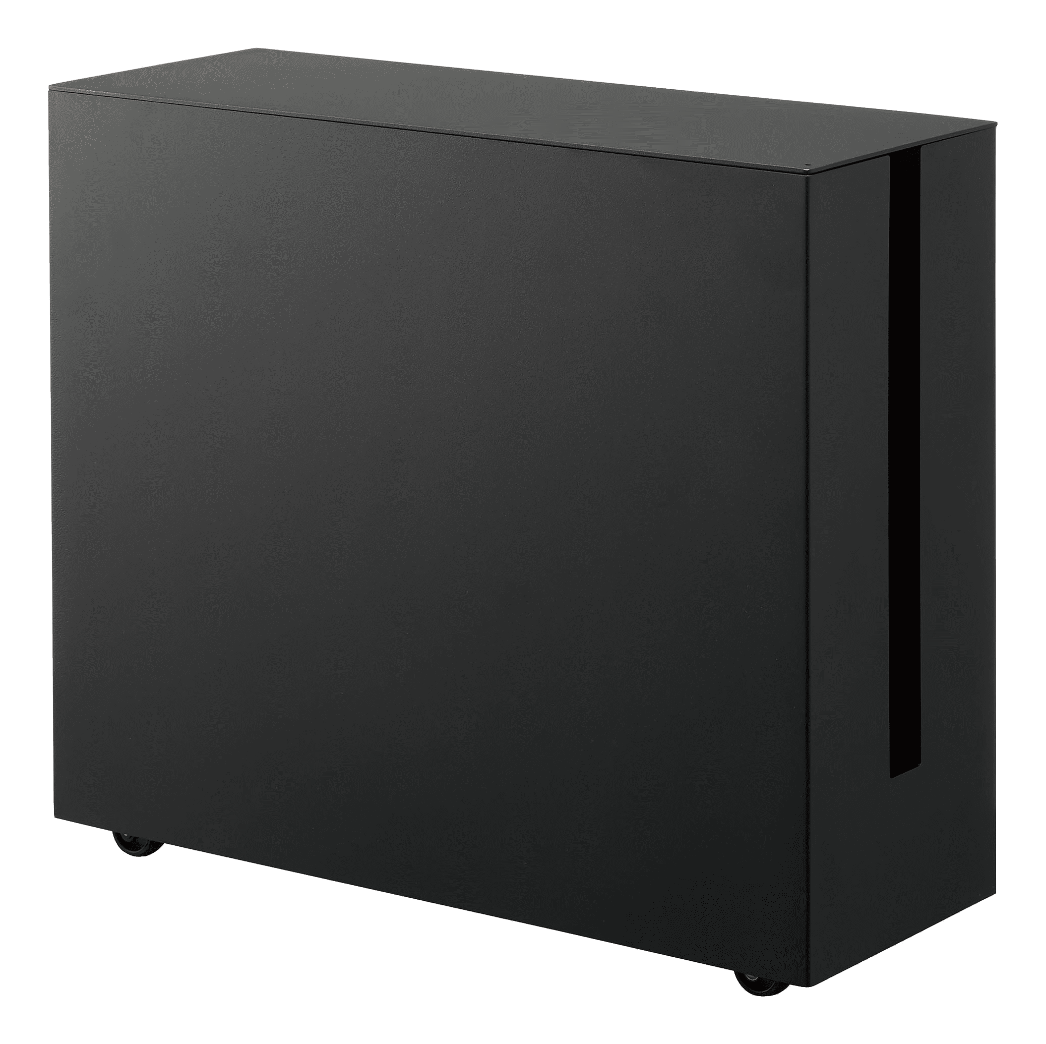 Black Steel Rolling Cable Management Box with Wheels