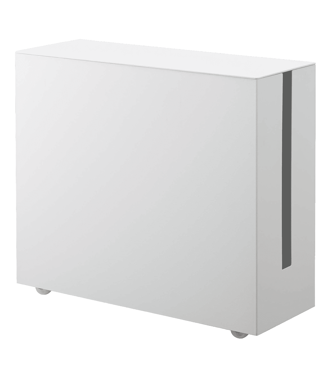 White Steel Rolling Cable Management Box with Wheels
