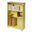 thumbnail image 1 of Yamazaki Home Rolling Storage Cart, Yellow, Steel, Minimal Assembly, 1 of 8