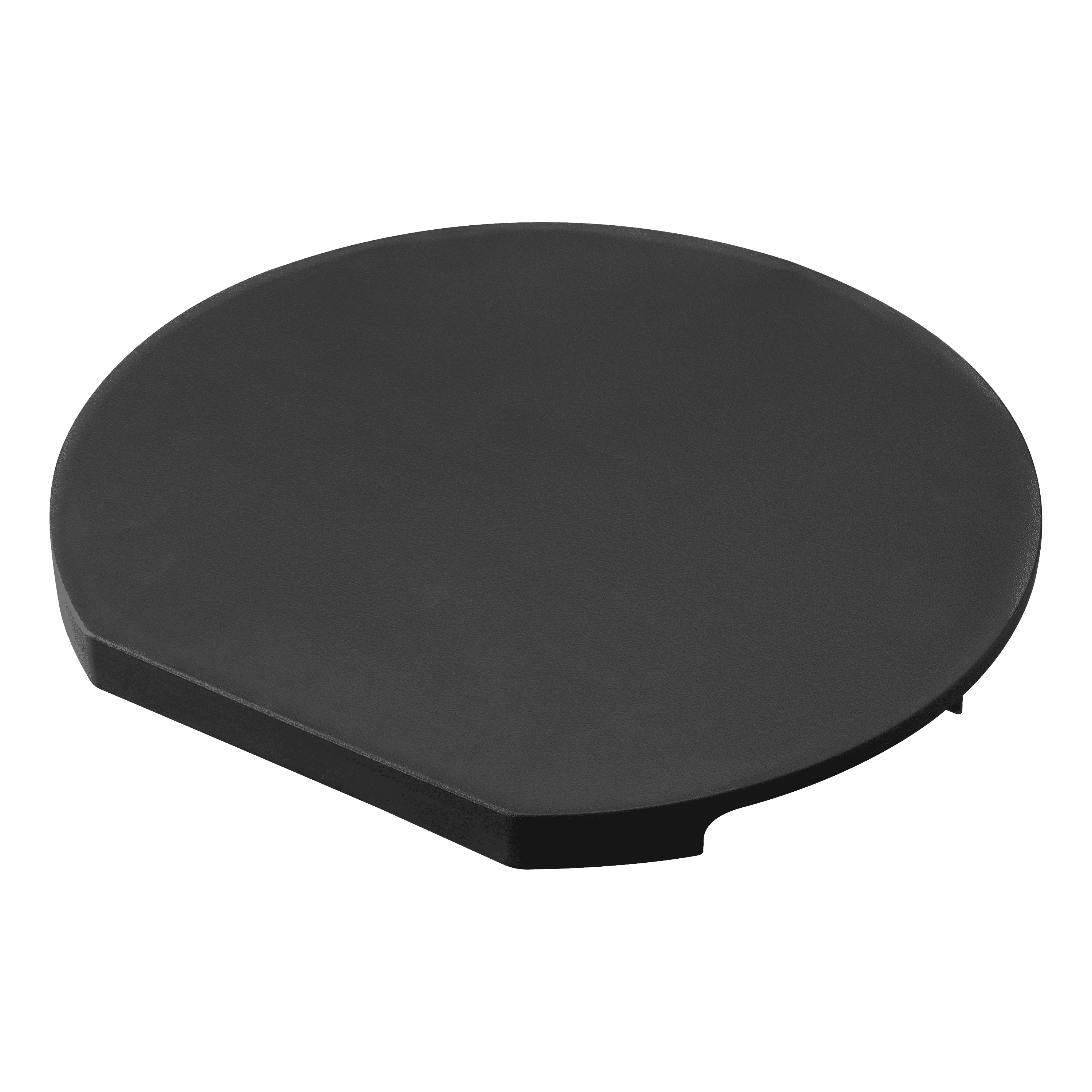 Black Round Magnetic Polypropylene Cutting Board, 11.81"