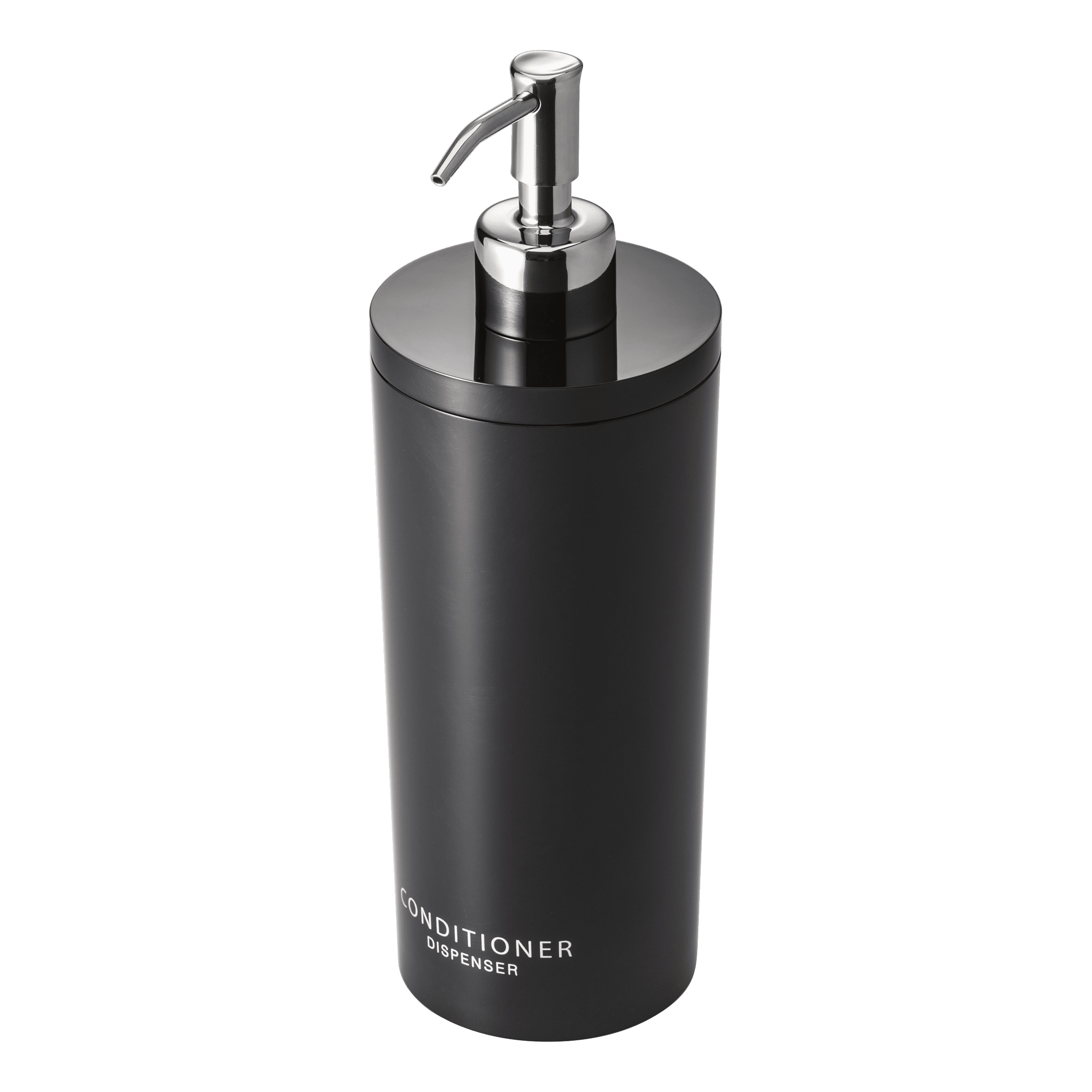 Black ABS Resin and Stainless Steel Conditioner Dispenser