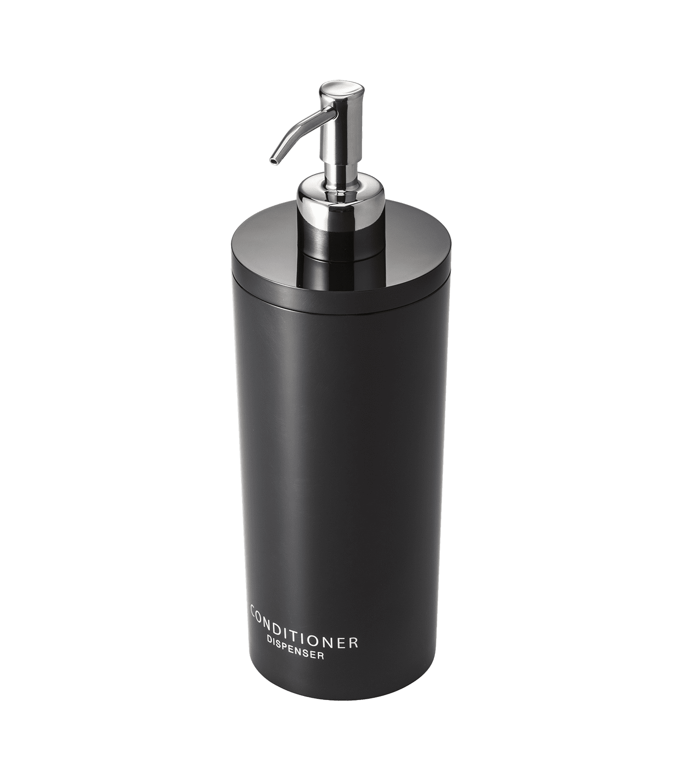 Black ABS Resin and Stainless Steel Conditioner Dispenser