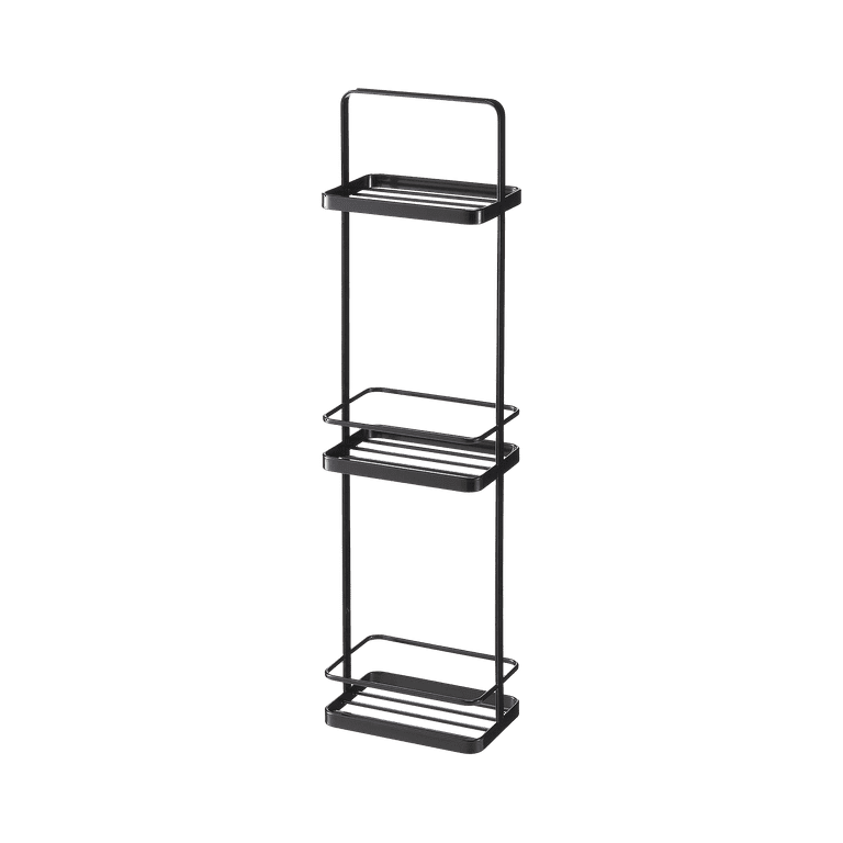 Yamazaki Home Shower Caddy - Three Sizes, Black, Steel, Large, Water  Resistant, No Assembly 