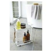 Yamazaki Home Shower Caddy - Three Sizes, White, Steel, Small, Supports 13.2 pounds, Water Resistant, No Assembly