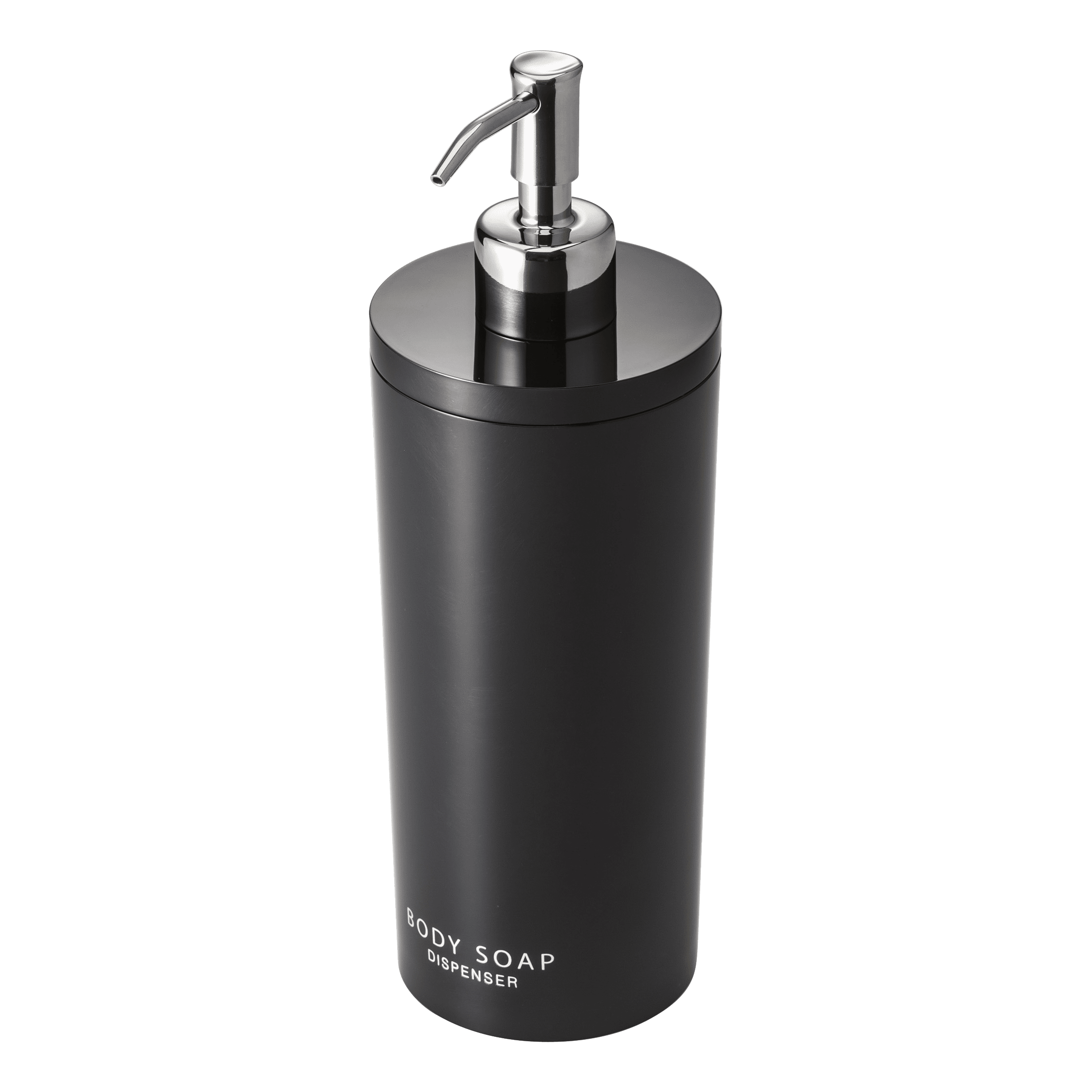 Black ABS Resin Body Soap Dispenser with Stainless Steel Pump