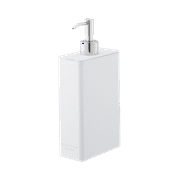 Yamazaki Home Shower Dispenser - Three Styles, White, ABS Plastic, Body Soap, 24 fluid oz., 700 ml, Airtight, No Assembly