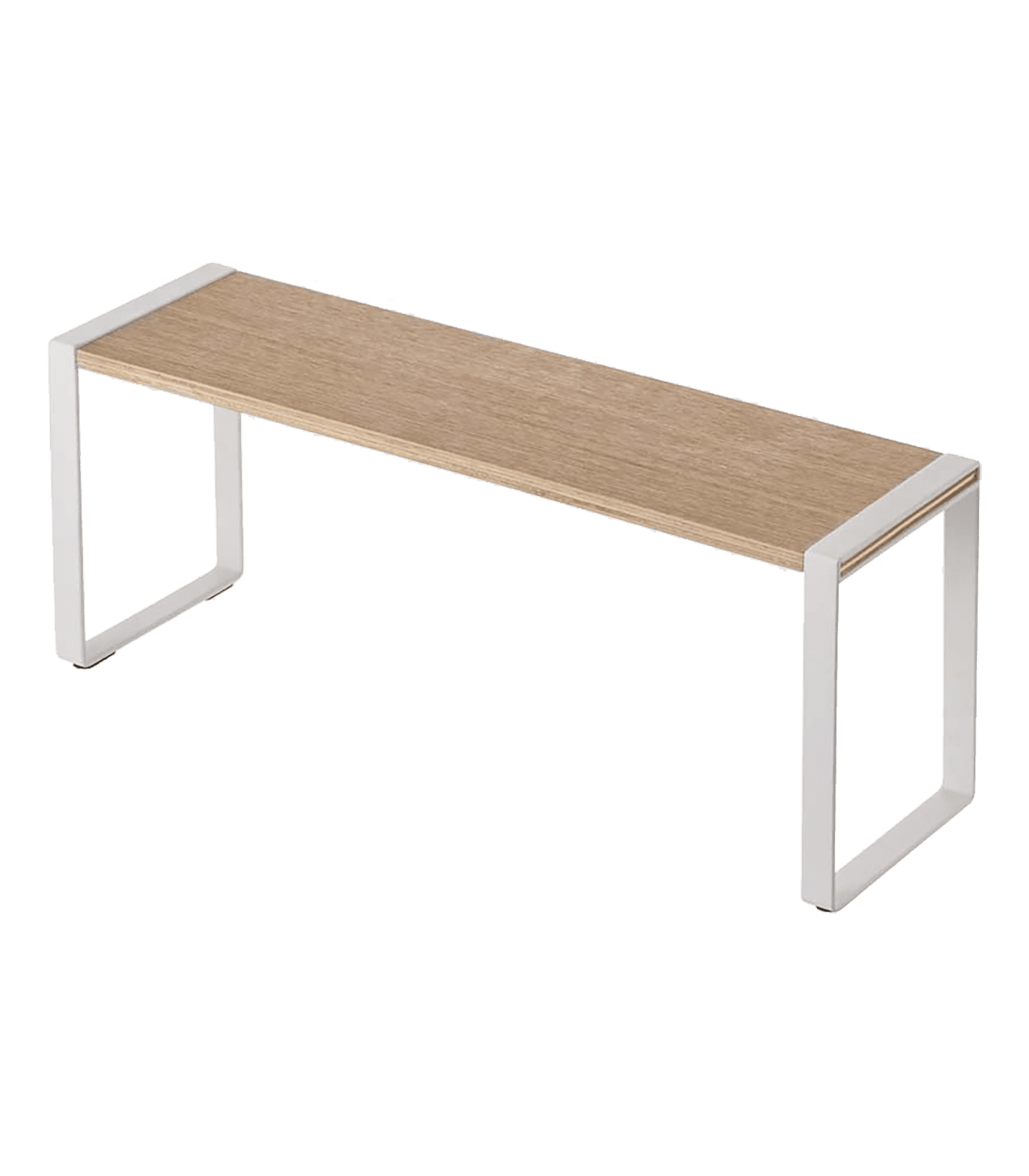 White Steel and Wood Countertop Spice Rack Organizer