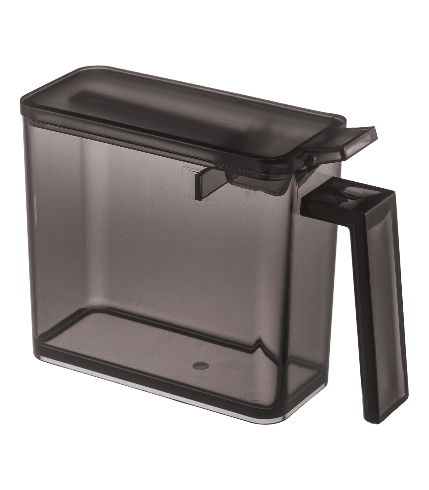 Small Black Plastic Spice Jar with Flip Top Lid