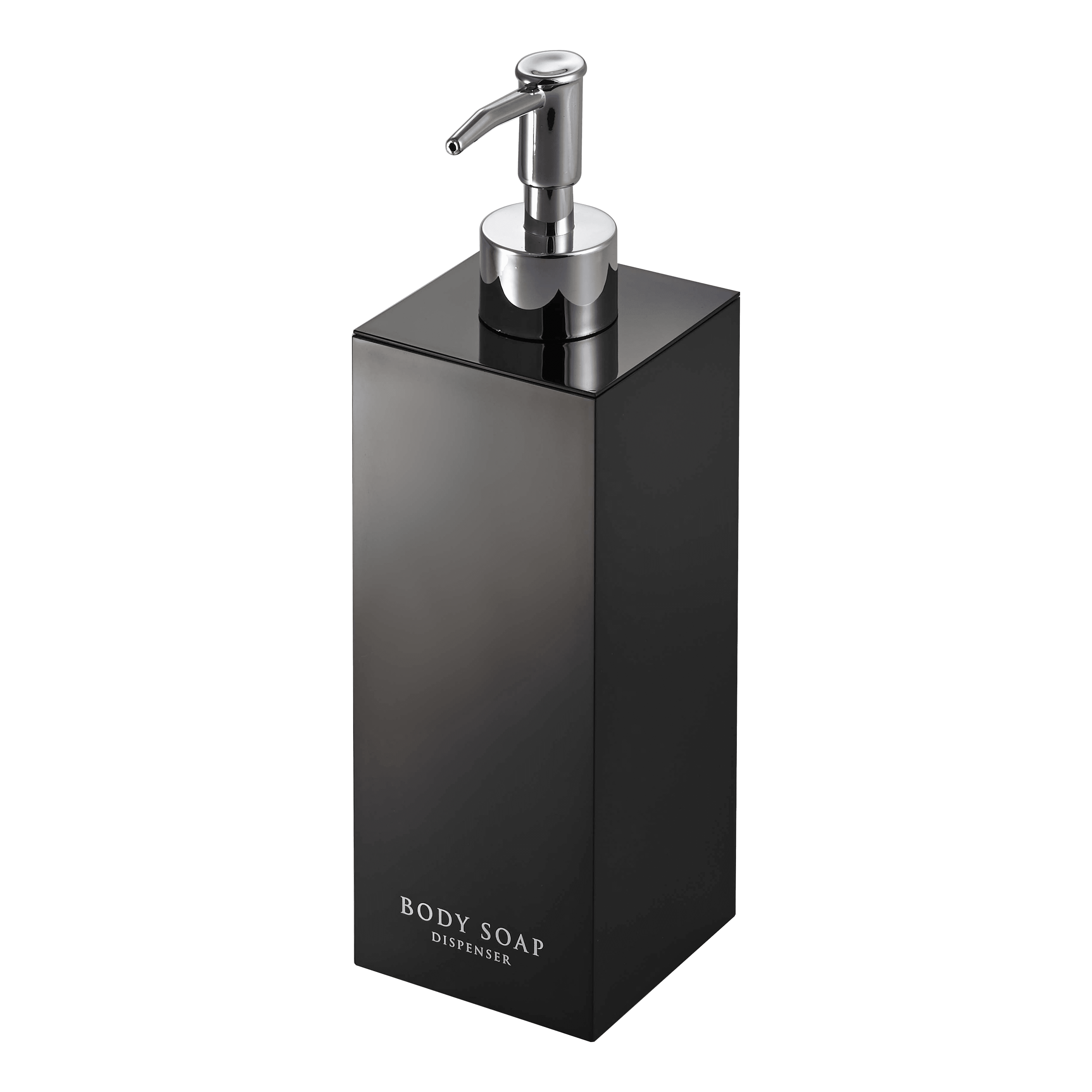 Black ABS Plastic Square Shower Soap Dispenser