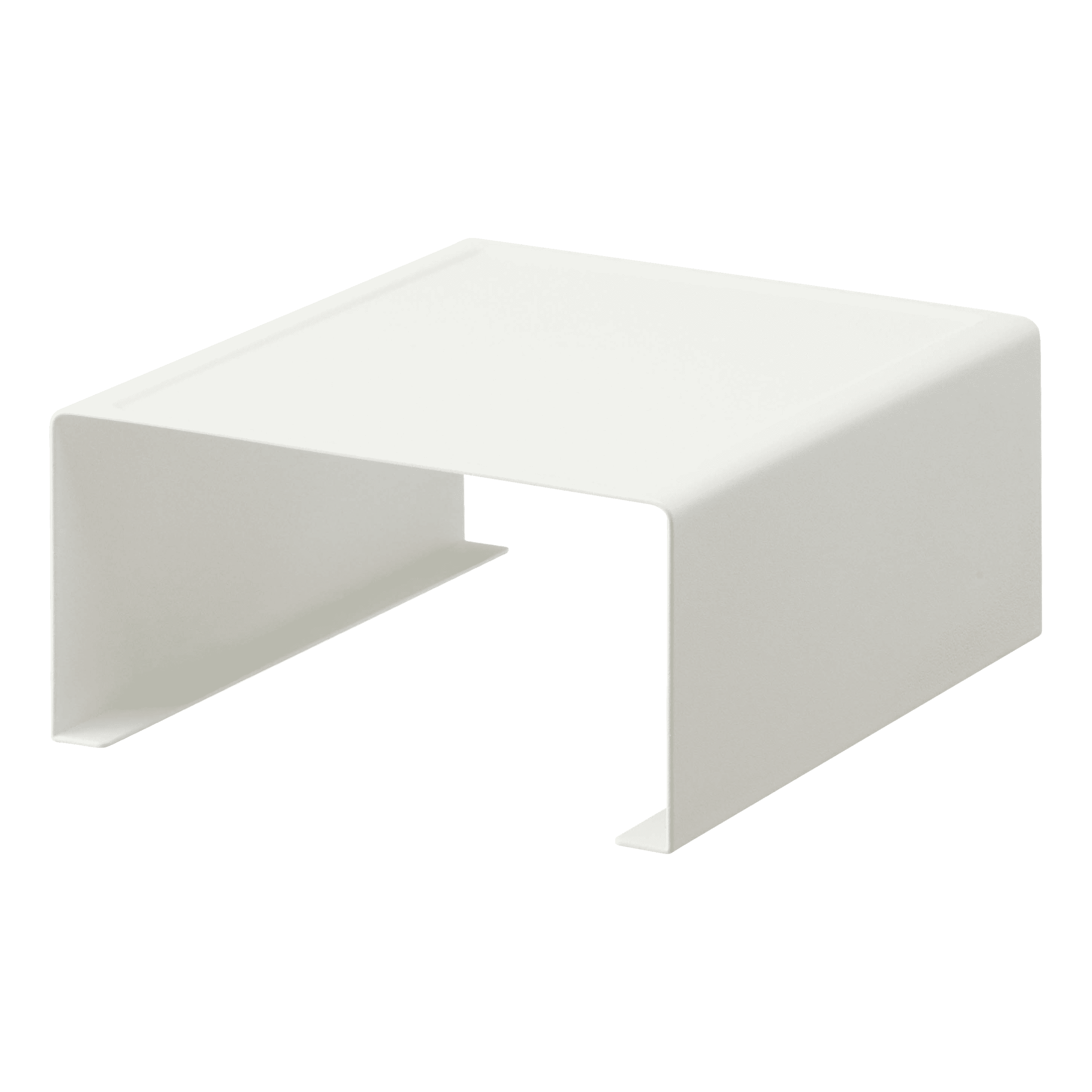White Steel Stackable Countertop Storage Shelf