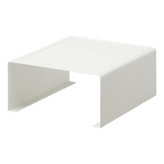 Yamazaki Home Stackable Countertop Shelf, White, Steel, Supports 11 pounds, Stackable, No Assembly