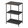 thumbnail image 1 of Yamazaki Home Storage Rack - Three Sizes, Black, Steel, 35-Inch, Supports 64.9 pounds, Adjustable, 1 of 7