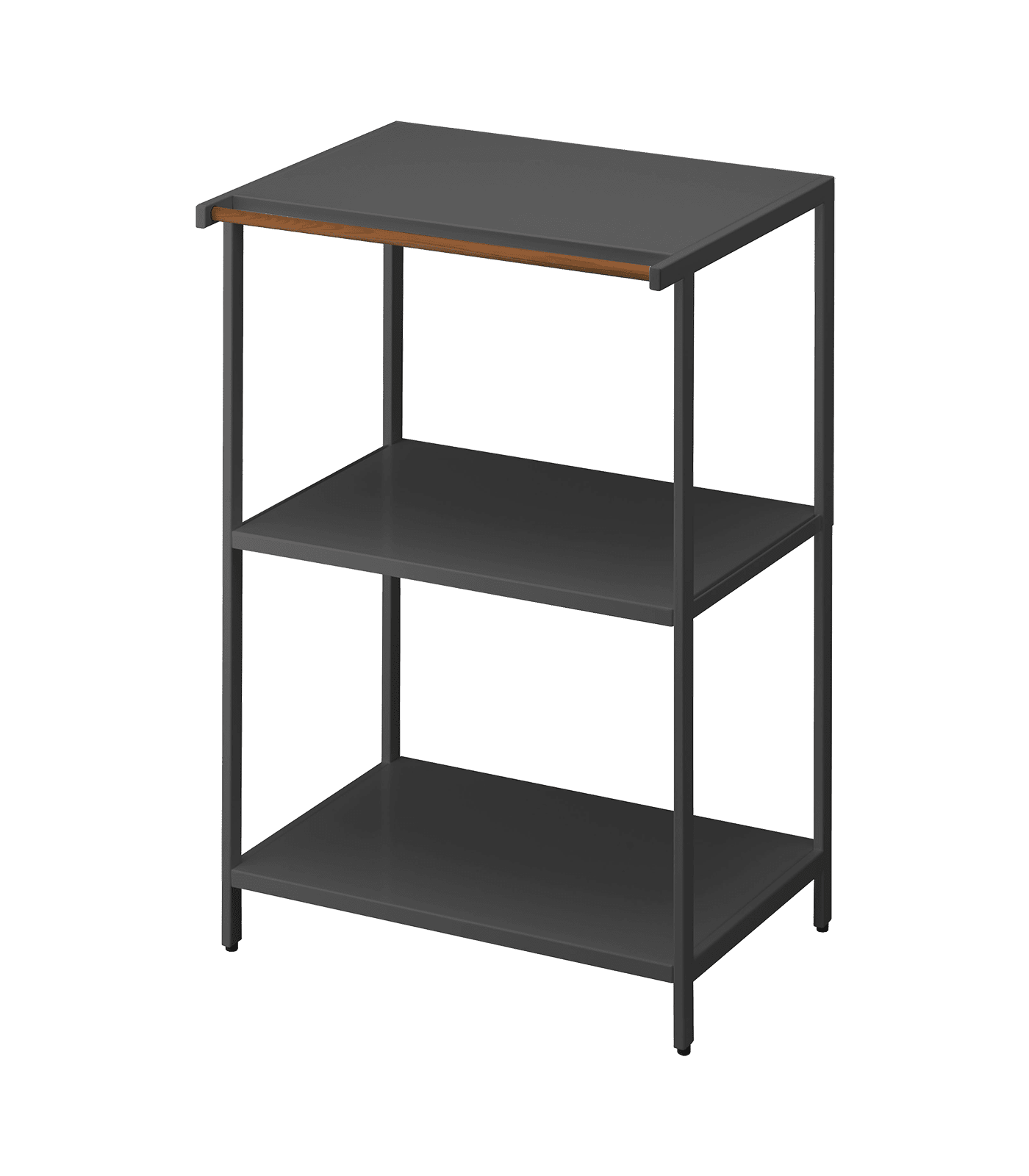 Yamazaki Home 3-Tiered Storage Rack - Kitchen Shelf Organizer, Short,  Steel, Short