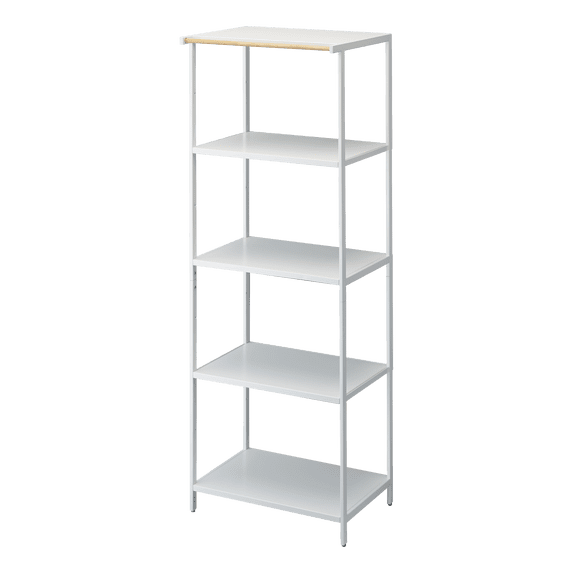 Yamazaki Home Storage Rack - Three Sizes, White, Steel, 67-Inch, Supports 64.9 pounds, Adjustable