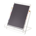 thumbnail image 1 of Yamazaki Home Tablet and Cookbook Stand, White, Steel + Wood, Supports 4.4 pounds, No Assembly, 1 of 7