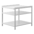 thumbnail image 1 of Yamazaki Home Three-Tier Cabinet Storage Rack, White, Steel, Adjustable Tiers, 1 of 7