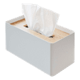 thumbnail image 1 of Yamazaki Home Tissue Box Cover - Rectangle, Ash, Steel, Lid, No Assembly, 1 of 7