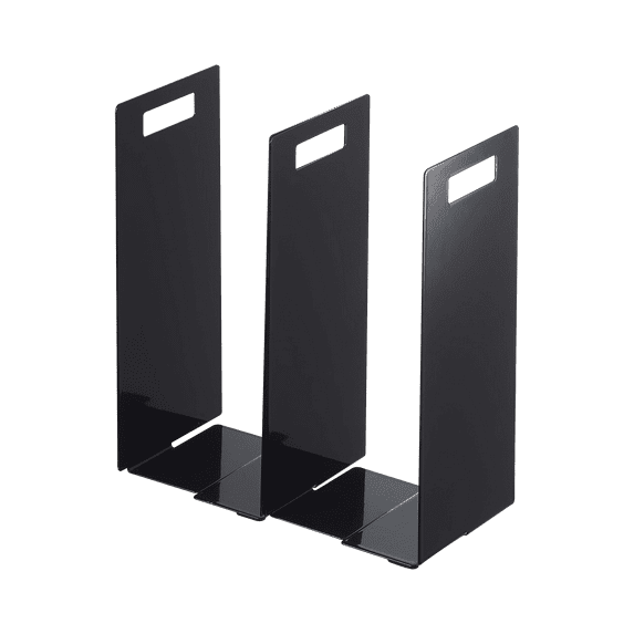 Yamazaki Home Towel Storage Organizer, Black, Steel, Handles, No Assembly