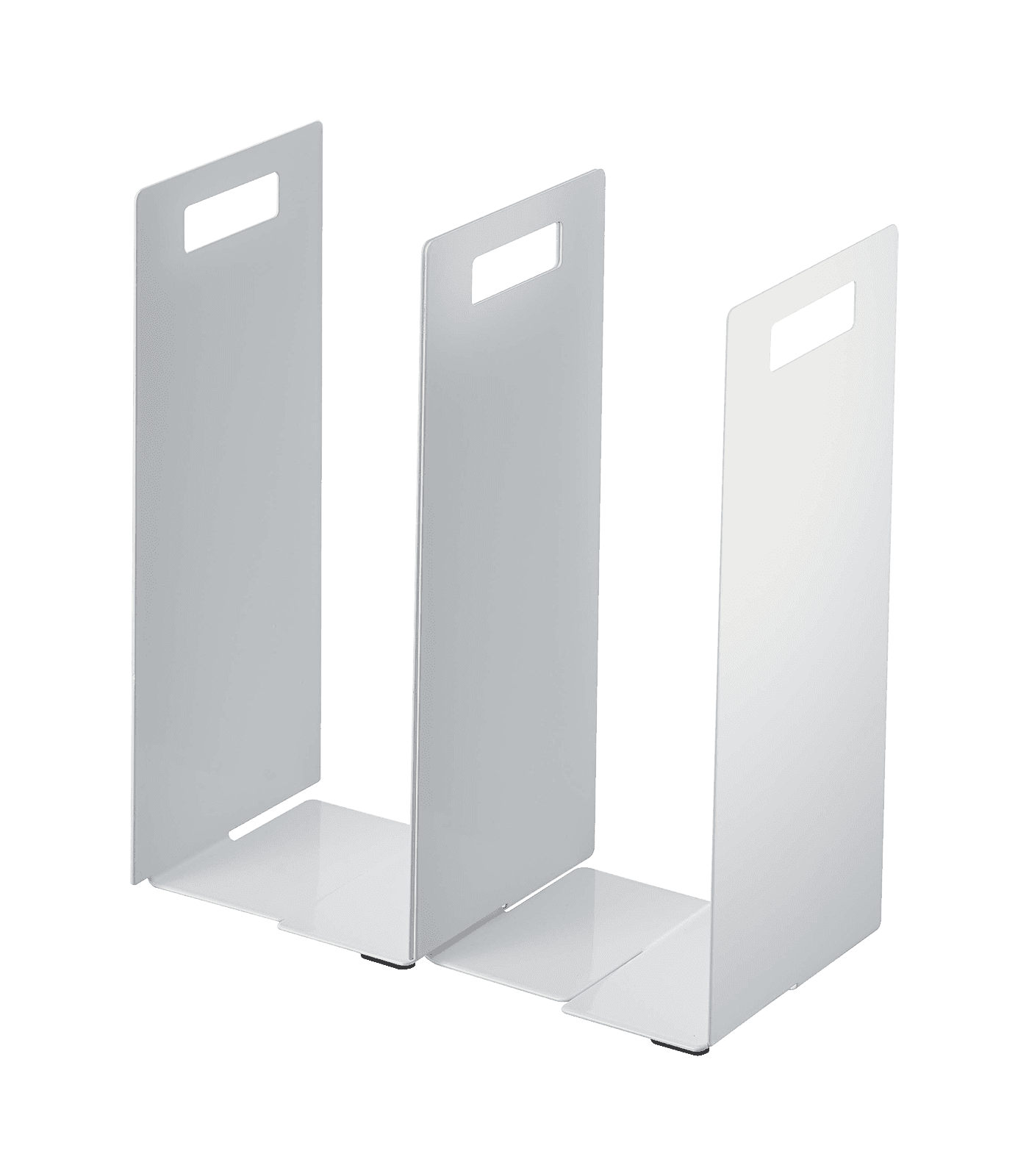 White Steel Interlocking Towel Storage Organizer with Handles