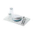 thumbnail image 1 of Yamazaki Home Folding Dish Drainer Mat and Trivet, White, Silicone, Collapsible, No Assembly, 1 of 7