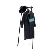 Yamazaki Home Tower Tri-Post Coat Rack   Freestanding Steel Coat Tree With Side Pegs, 3-Leg Standing Coat Hanger For Entryway, Hallway, Bedroom, 60" - Steel