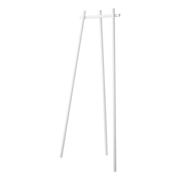 Yamazaki Home Tower Tri-Post Coat Rack – Freestanding Steel Coat Tree With Side Pegs, 3-Leg Standing Coat Hanger For Entryway, Hallway, Bedroom, 60" - Steel