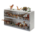thumbnail image 1 of Yamazaki Home Toy Display Case, Gray, ABS Plastic, Stackable, No Assembly, 1 of 5