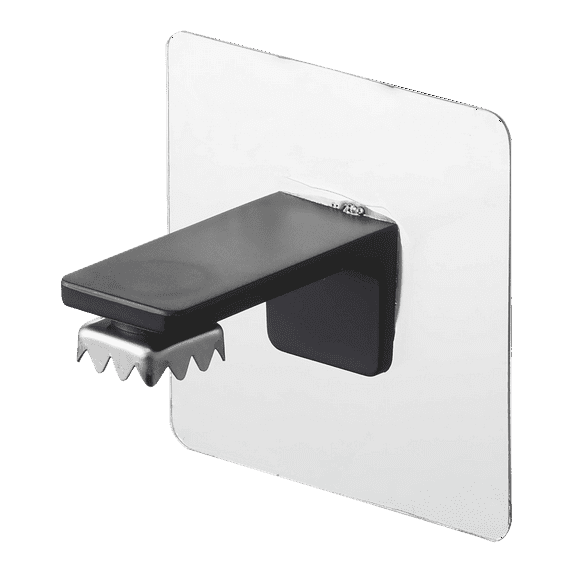 Yamazaki Home Traceless Adhesive Magnetic Soap Holder, Black, ABS Plastic, Supports 0.55 pounds, Adhesive, No Assembly