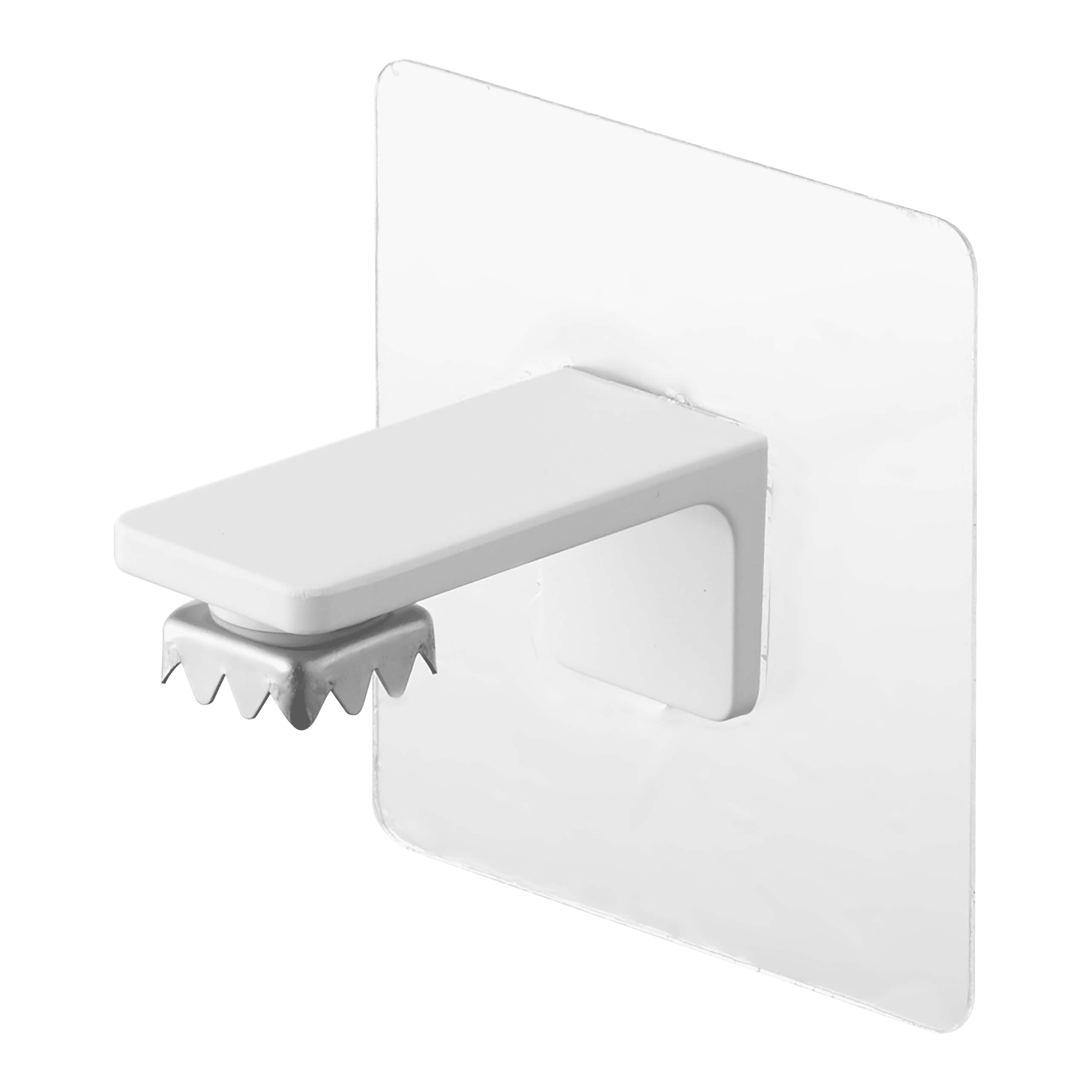 White Stainless Steel Magnetic Adhesive Soap Holder