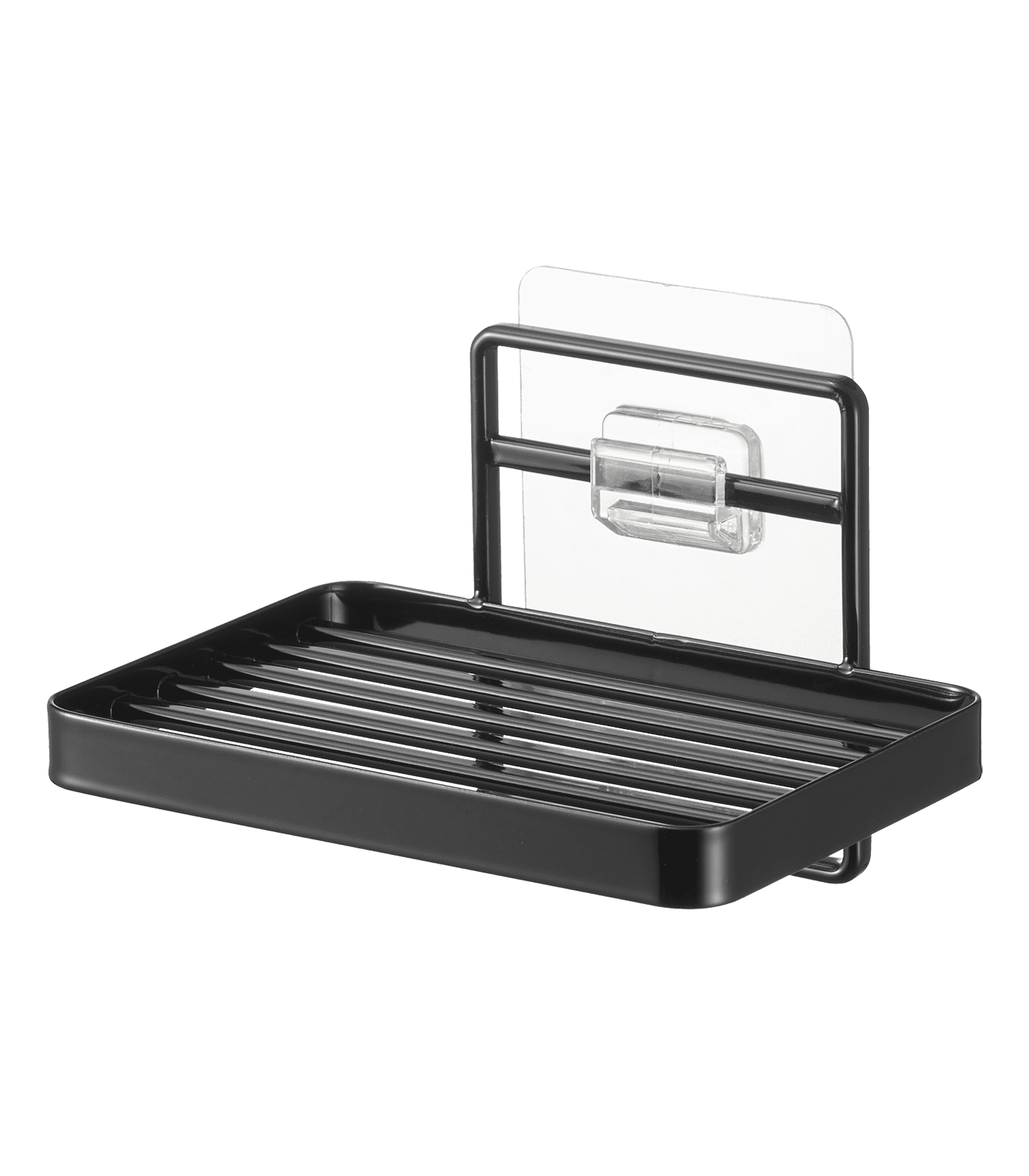 Black Stainless Steel Adhesive Soap Tray