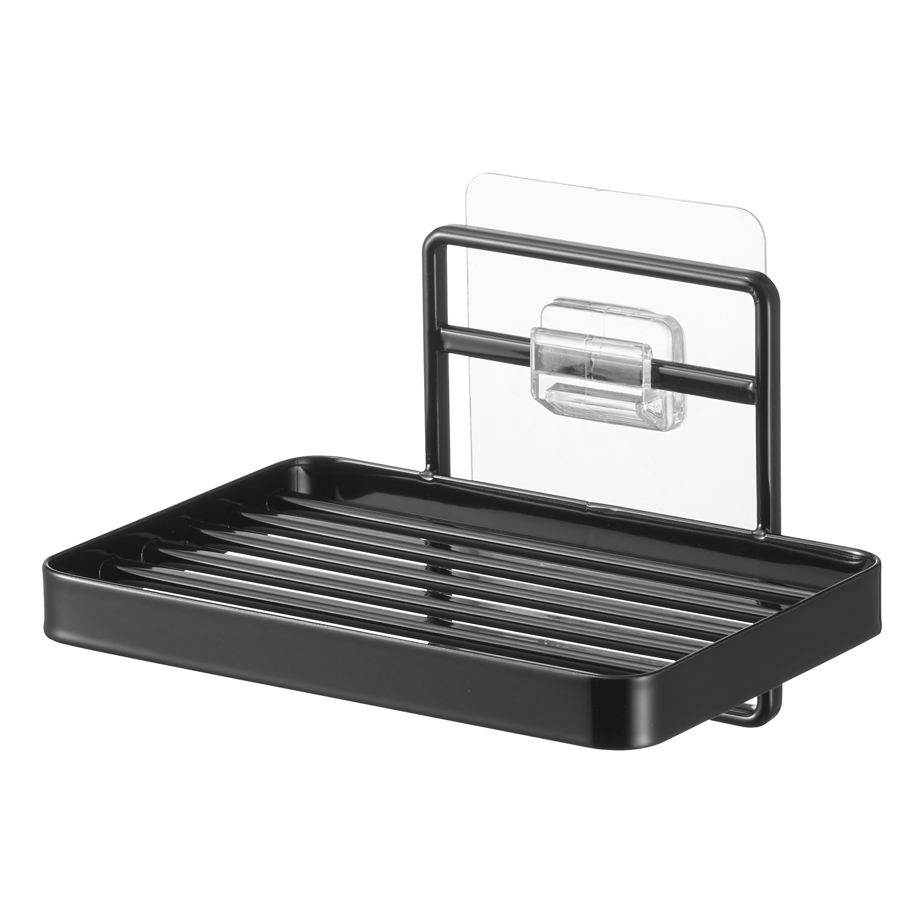 Black Stainless Steel Adhesive Soap Tray