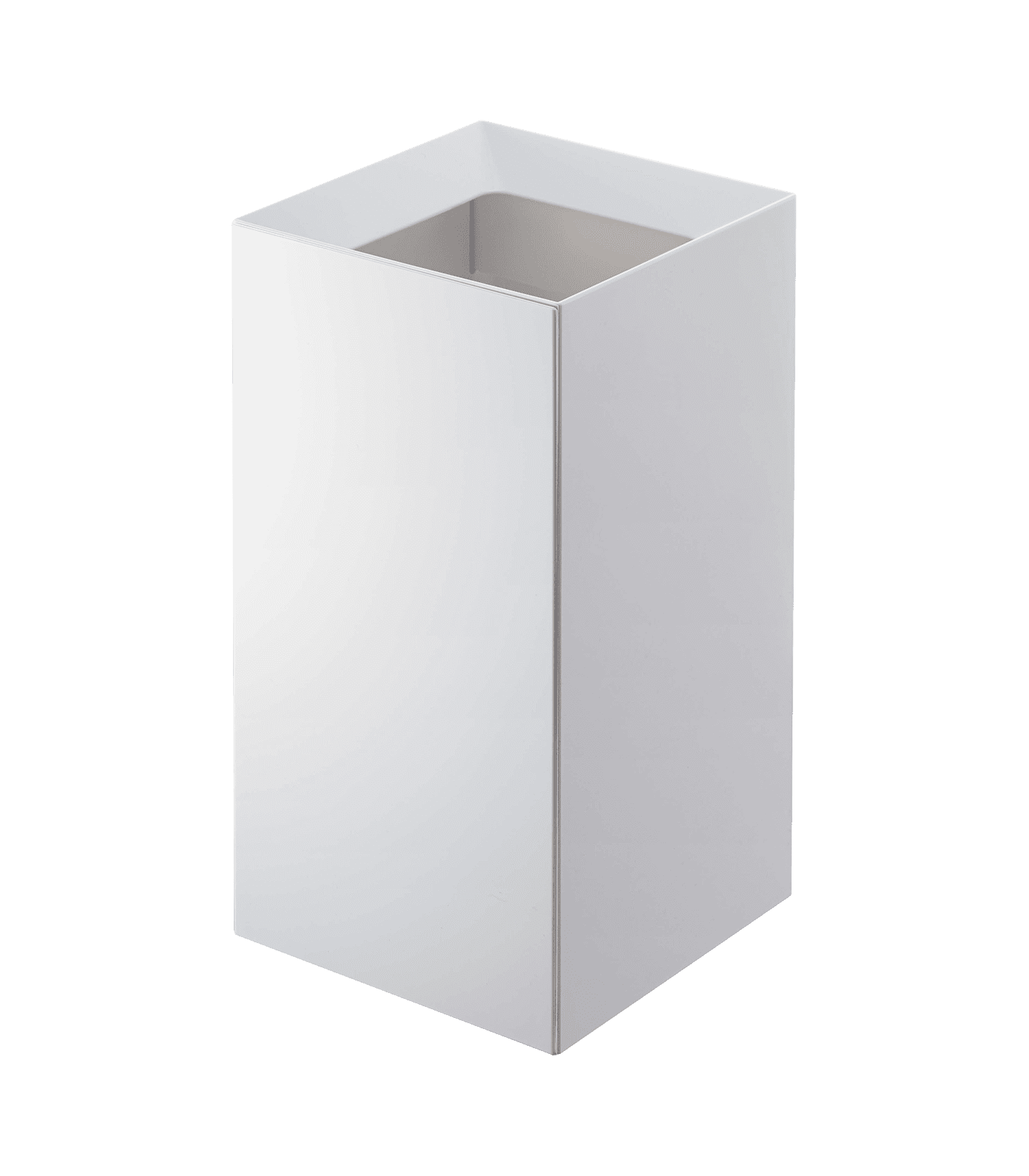 White Plastic Square Modern Waste Basket