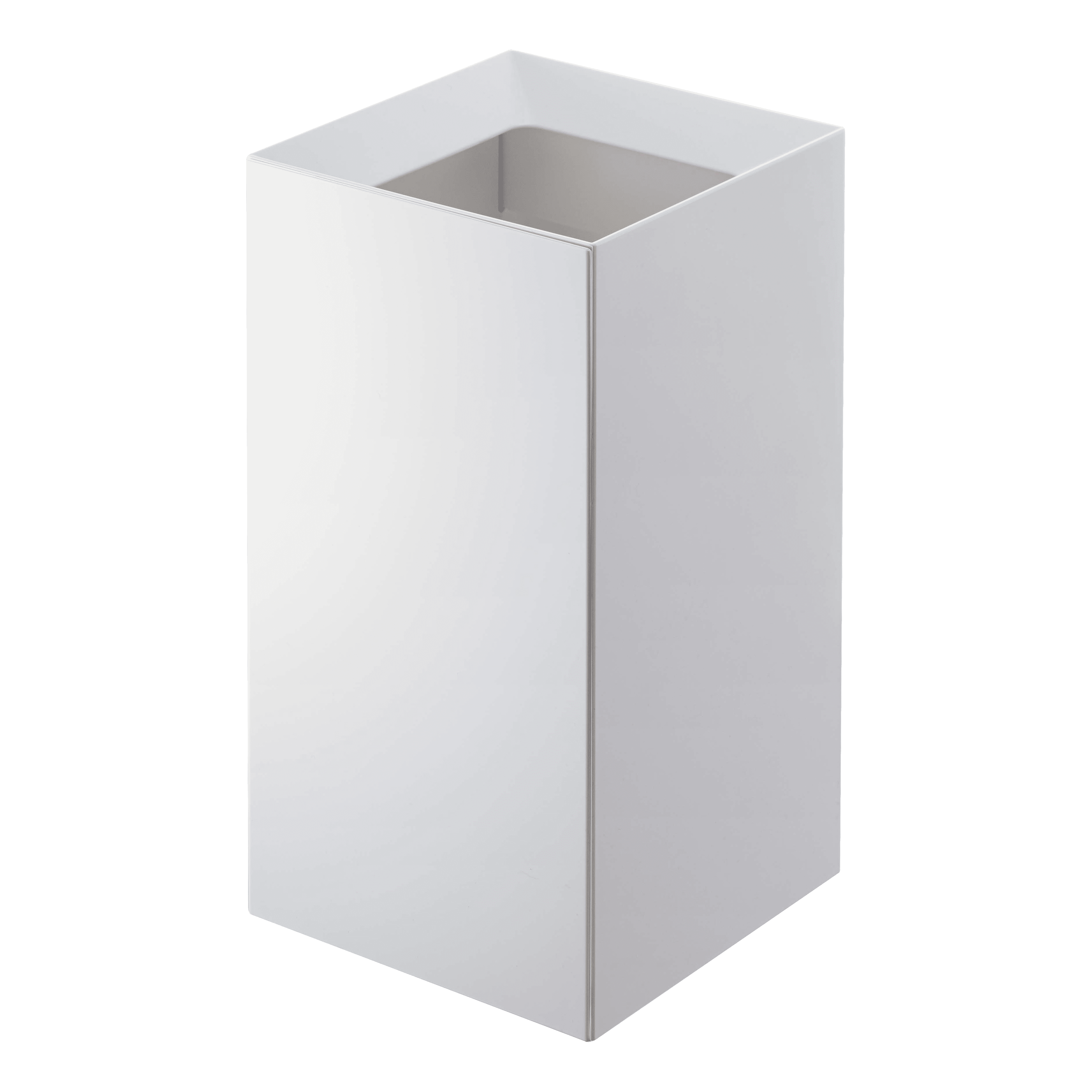White Plastic Square Modern Waste Basket