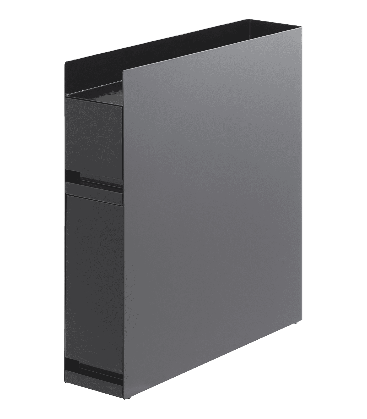 Black Steel Two-Tier Magnetic Countertop Spice Rack