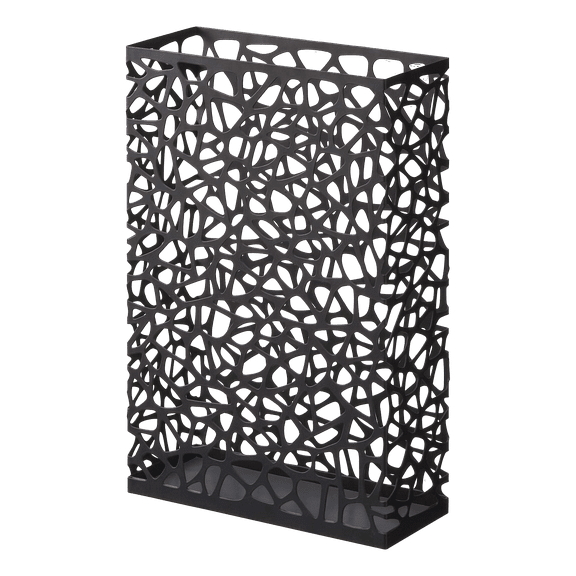 Yamazaki Home Umbrella Stand - Two Styles, Black, Steel, Rectangle, Holds up to 10 umbrellas, No Assembly