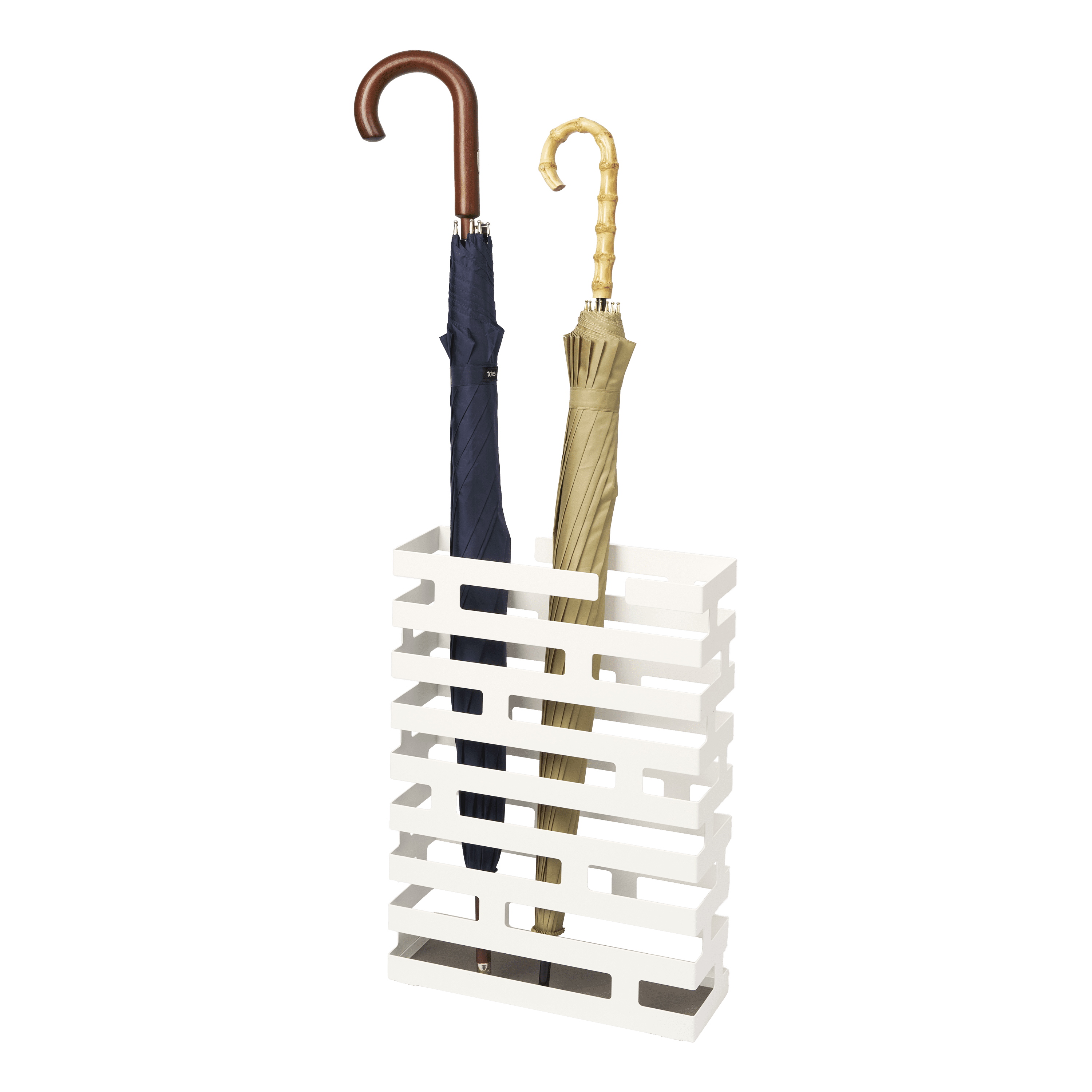 White Steel Minimalist Brick Umbrella Stand